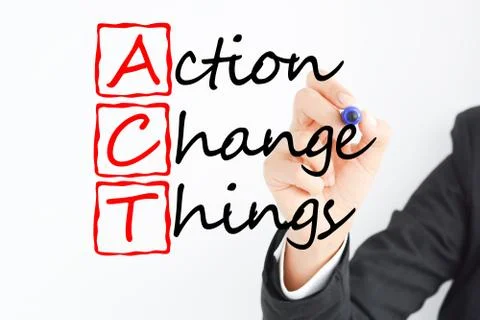 Act to change things in your future Stock Photos