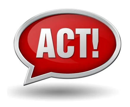 Act concept 3d illustration Stock Illustration
