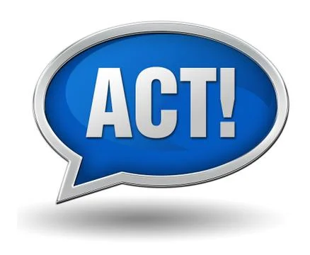 Act concept 3d illustration Stock Illustration