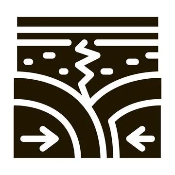 Act earthquakes to soil icon vector illustration Stock Illustration