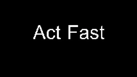Act fast Stock Footage 317443552