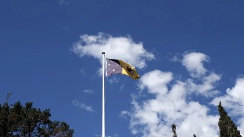 ACT Flag slow motion Stock Footage 97971108