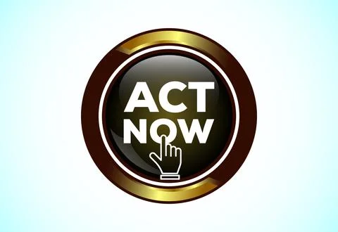 Act now button. Suitable for mobile app, and website UI design. イラスト素材