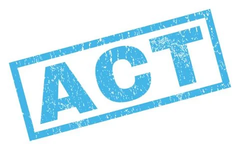 Act Rubber Stamp Ilustración de archivo