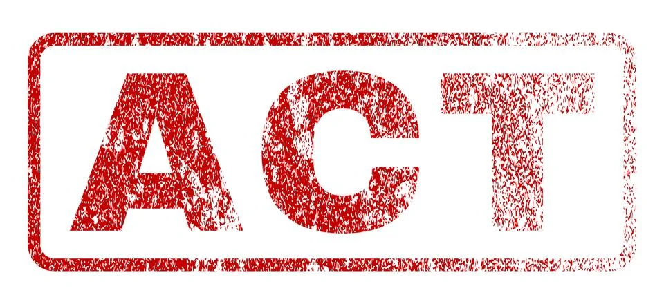 Act Rubber Stamp Ilustración de archivo