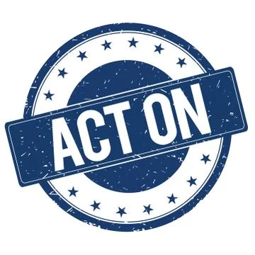 ACT ON stamp sign Stock Illustration