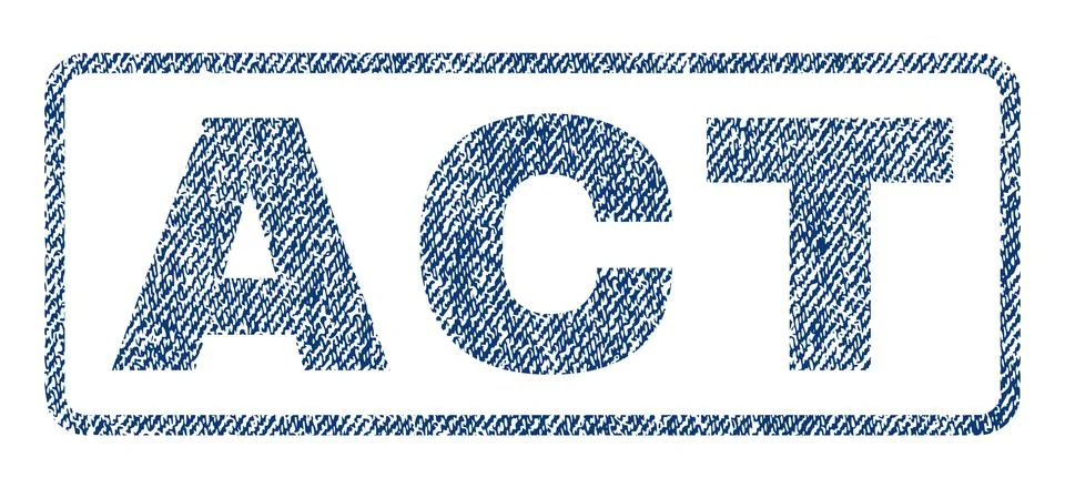 Act Textile Stamp Ilustración de archivo