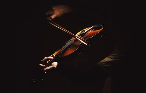 Act of a Violin Player Stock-Fotos