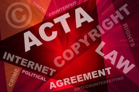 ACTA conception texts Foto stock