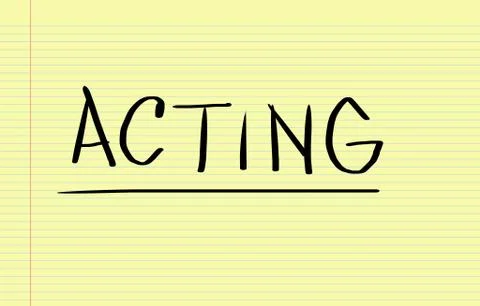 Acting Concept Stock Illustration