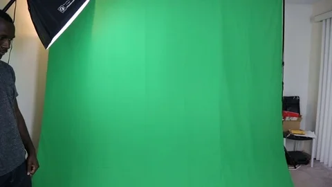 Acting on Green Screen Stock Footage 71012312