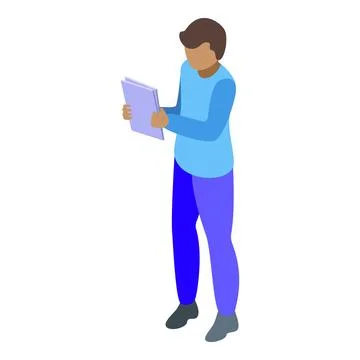 Acting skill icon isometric vector. Drama school イラスト素材