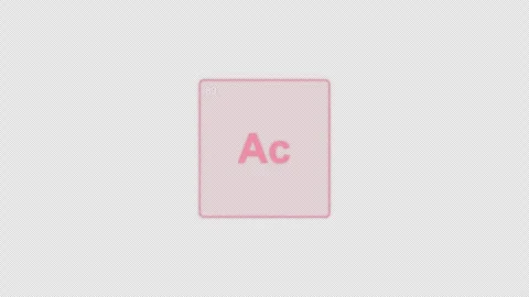 Actinium Ac Periodic Table Element Tile Clean No Text Animation Video Overlay Al 库存影片 339366660