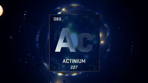 Actinium As Element 89 Of The Periodic T... | Stock Video | Pond5