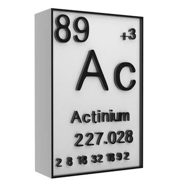 Actinium,Phosphorus on the periodic table of the elements on white blackgro.. イラスト素材