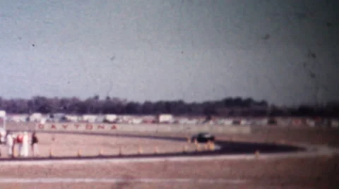 Action in the 24 Hours of Daytona 1966 Stock Footage
