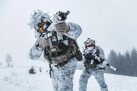 Action above the arctic circle Stock Photos