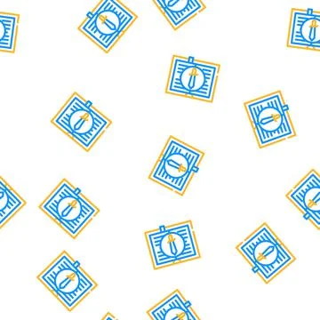 Action adventure literature vector seamless pattern Stock Illustration