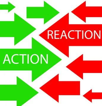 Action and reaction Stock Illustration
