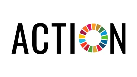 ACTION animated text to support the SDGs action Stock Footage 167700265