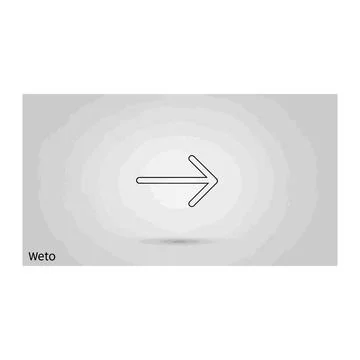 Action arrow icon with concentric ripple effect on grey background Stock Illustration