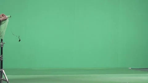 Action Blood Splash Compositing Element On Green Background Stock Footage 340197672