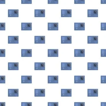 Action cam devices forming a repeating seamless pattern Stock Illustration