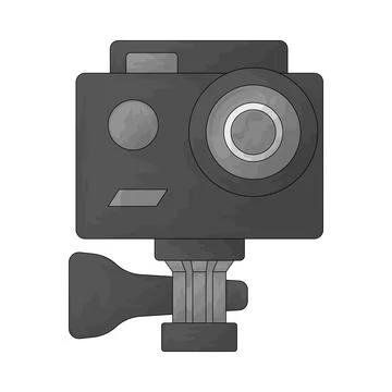Action cam illustration Stock Illustration