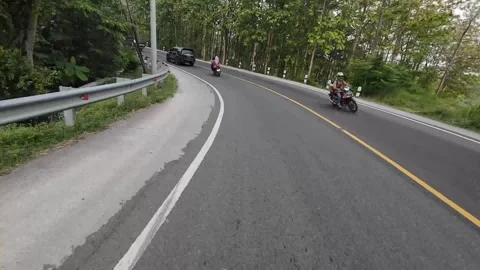 Action cam views passing through the forest in Central Java, Indonesia 스톡 동영상 316888644