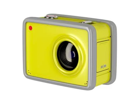 Action cam on white background Stock Illustration