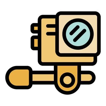 Action camera capturing extreme sports and adventures Stock Illustration