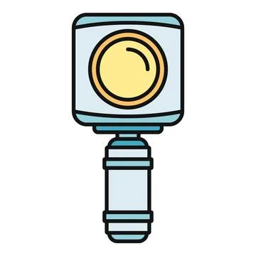 Action camera capturing outdoor adventure footage Stock Illustration