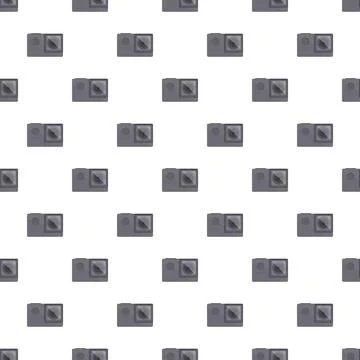 Action camera device repeating pattern on white background イラスト素材
