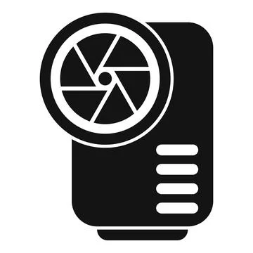 Action camera focus icon simple vector. Goal social Stock Illustration