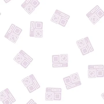 Action camera glyph seamless pattern 스톡 일러스트