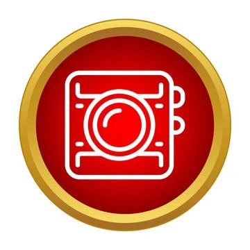 Action camera icon capturing extreme sports video Stock Illustration