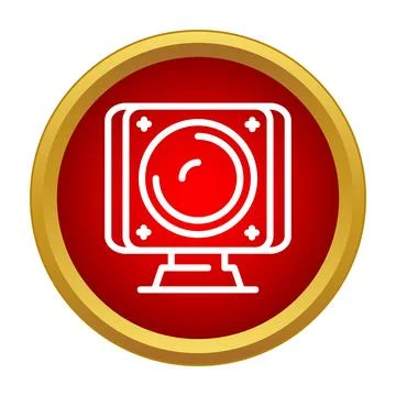 Action camera icon filming extreme sports video Stock Illustration