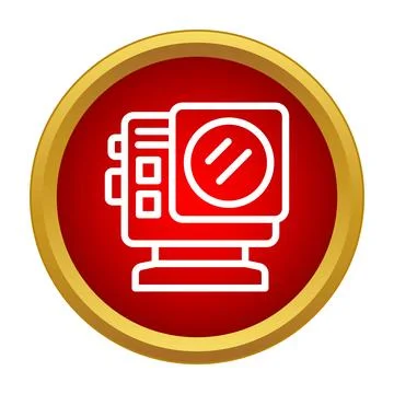 Action camera icon filming extreme sports video Stock Illustration
