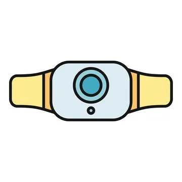 Action camera icon filming video recording digital device 스톡 일러스트