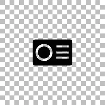 Action Camera icon flat Stock Illustration