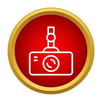 Action camera icon representing video recording technology Stock Illustration