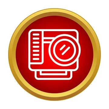 Action camera icon representing video recording technology Stock Illustration
