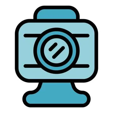 Action camera icon showing extreme sports and adventure 스톡 일러스트