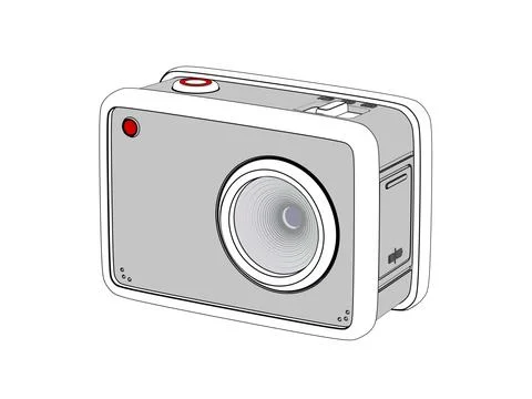 Action camera Stockillustratie