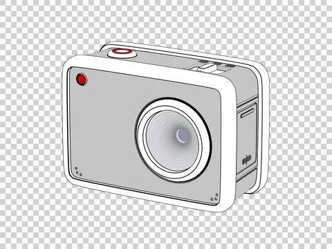 Action camera Stockillustratie
