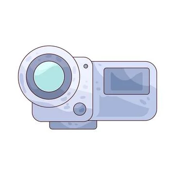 Action camera illustration Stock Illustration