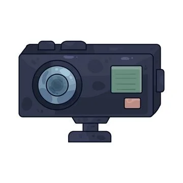 Action camera illustration Stock Illustration