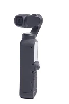 Action Camera isolated on white background Foto stock