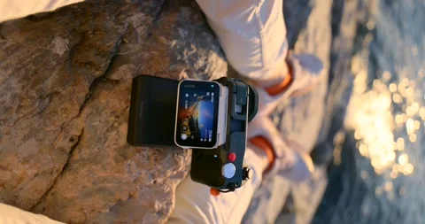 Action Camera Mounted In Its Action Pod Stock Footage 337866179