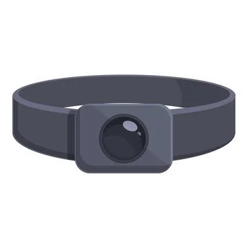 Action camera move icon cartoon vector. Runner start gym Stock Illustration